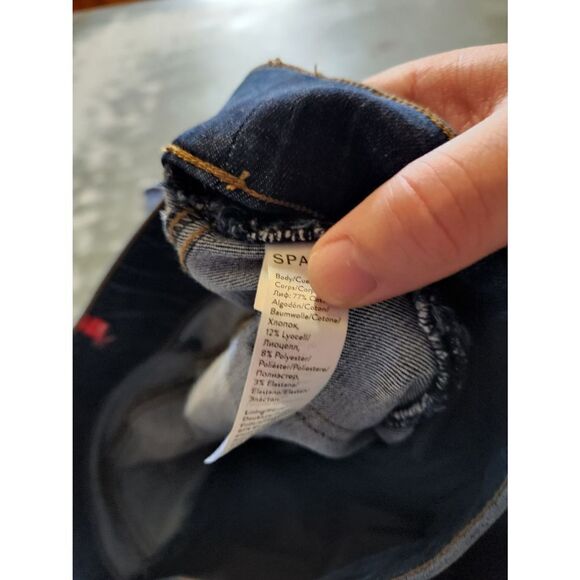 Spanx distressed raw hem skinny legging jeans sz small - Picture 6 of 6